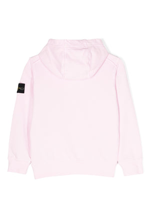 Felpa bambino Stone Island rosa in cotone | ViaMonte Shop