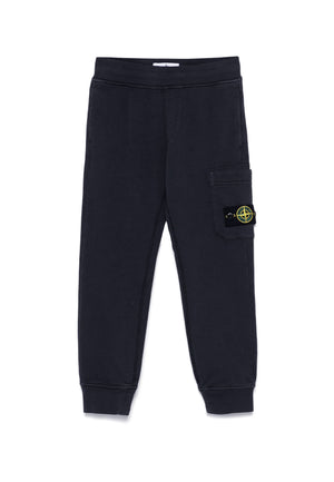 Pantalone sportivo bambino Stone Island blu navy in cotone | ViaMonte Shop