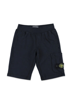 Bermuda bambino Stone Island blu navy in cotone | ViaMonte Shop
