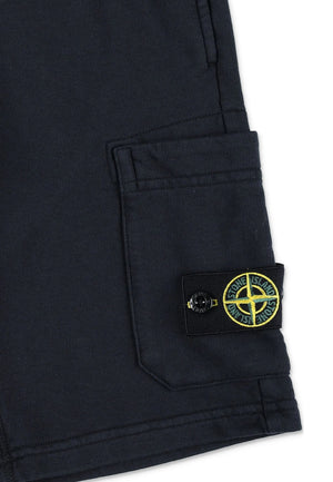 Bermuda bambino Stone Island blu navy in cotone | ViaMonte Shop