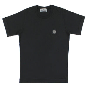 T-shirt bambino Stone Island nera in cotone | ViaMonte Shop
