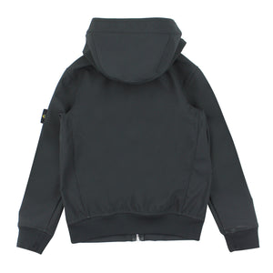Giubbino bambino Stone Island nero in tessuto tecnico | ViaMonte Shop