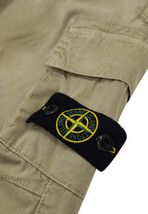 Pantalone bambino Stone Island beige in cotone stretch | ViaMonte Shop