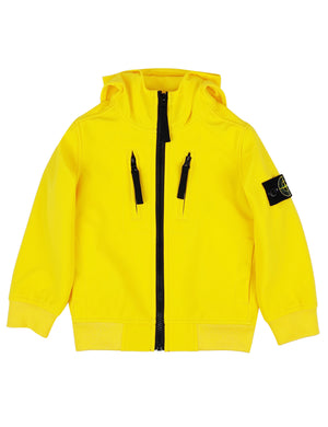 Giubbino bambino Stone Island giallo in tessuto tecnico | ViaMonte Shop