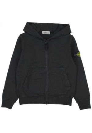 Felpa bambino Stone Island nera in cotone | ViaMonte Shop