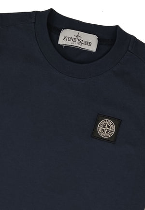 T-shirt bambino Stone Island blu in cotone | ViaMonte Shop