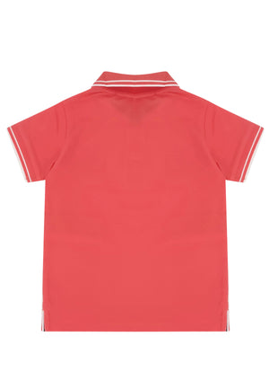 Polo bambino Stone Island arancione in piquet di cotone | ViaMonte Shop