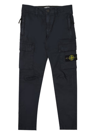 Pantalone bambino Stone Island blu navy in cotone | ViaMonte Shop