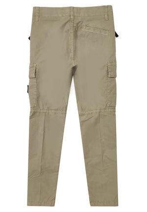 Pantalone bambino Stone Island beige in cotone | ViaMonte Shop