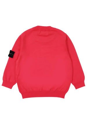 Maglia bambino Stone Island corallo in cotone | ViaMonte Shop