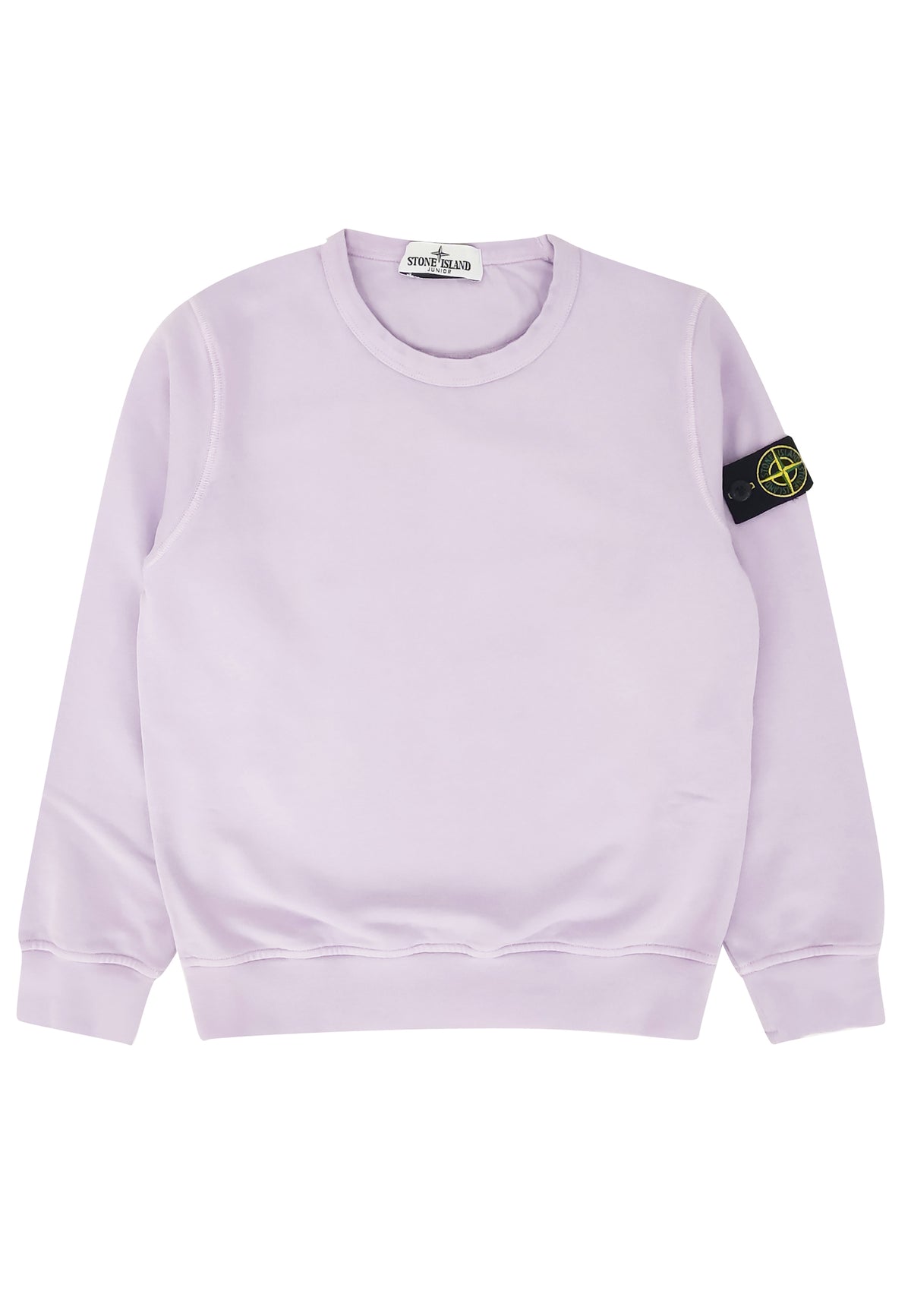 Felpa bambino Stone Island lilla in cotone | ViaMonte Shop