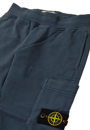 Pantalone sportivo bambino Stone Island blu in felpa di cotone | ViaMonte Shop
