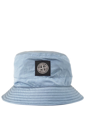 Cappello bambino Stone Island blu in nylon | ViaMonte Shop
