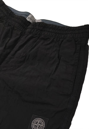 Costume bambino Stone Island nero in nylon | ViaMonte Shop