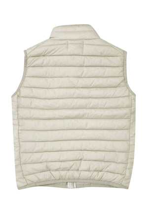 Piumino smanicato bambino Stone Island beige chiaro in nylon | ViaMonte Shop