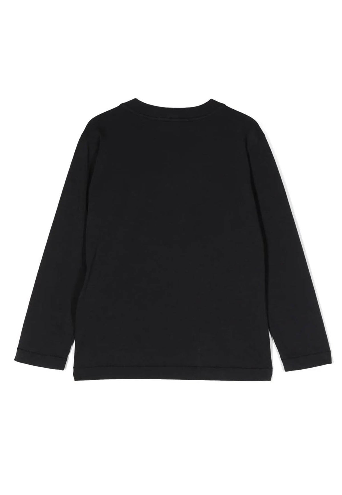 T-shirt bambino Stone Island nera in cotone | ViaMonte Shop
