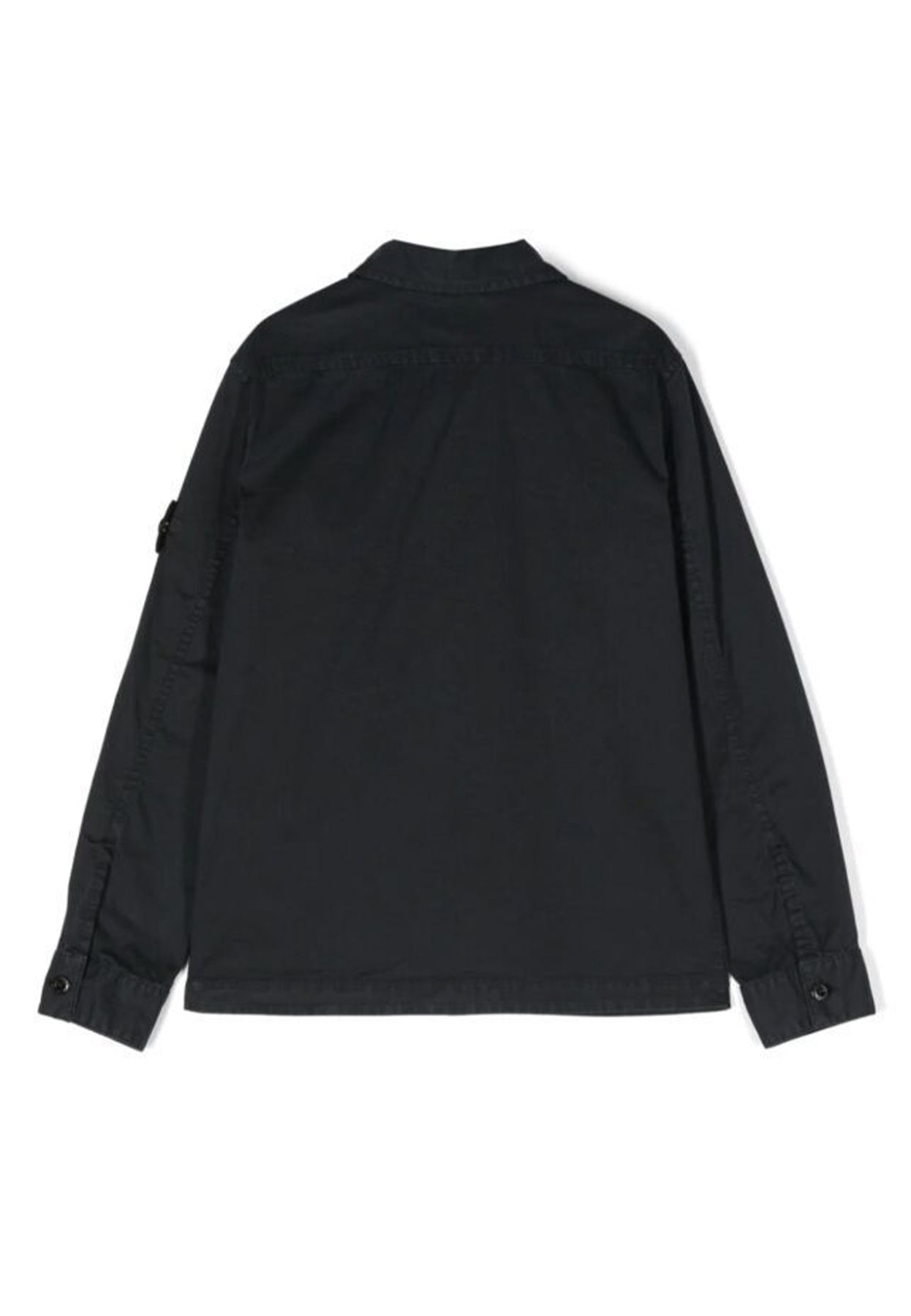 Camicia bambino Stone Island blu navy in cotone | ViaMonte Shop