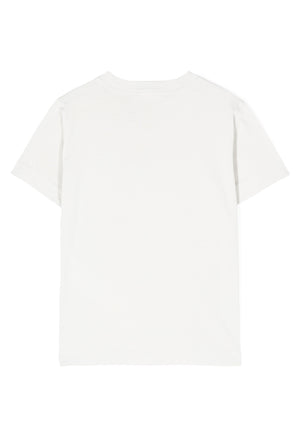 T-shirt bambino Stone Island bianca in cotone | ViaMonte Shop