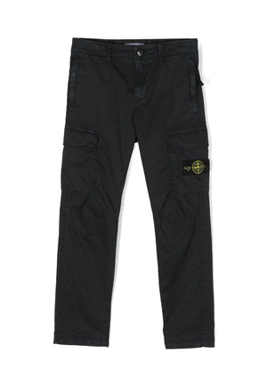 Pantalone bambino Stone Island blu navy in cotone | ViaMonte Shop