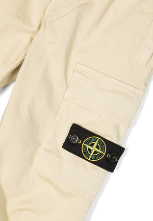 Pantalone bambino Stone Island beige in cotone | ViaMonte Shop