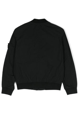 Giubbino bambino Stone Island nero in nylon | ViaMonte Shop