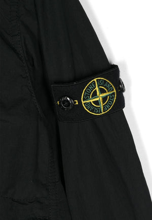 Giubbino bambino Stone Island nero in nylon | ViaMonte Shop