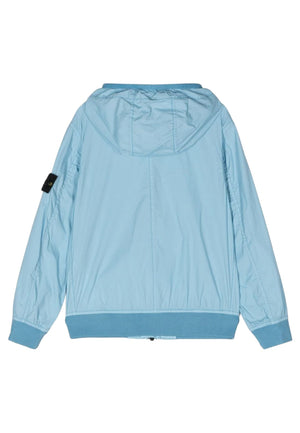 Giubbino bambino Stone Island azzurro in nylon | ViaMonte Shop