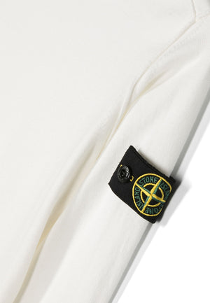 Maglia bambino Stone Island bianca in cotone | ViaMonte Shop