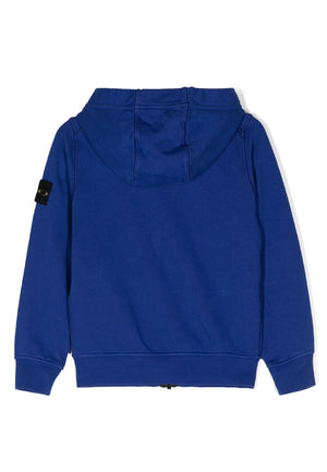 Felpa bambino Stone Island blu in cotone | ViaMonte Shop