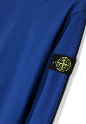 Felpa bambino Stone Island blu in cotone | ViaMonte Shop