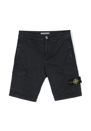 Bermuda bambino Stone Island blu navy in cotone | ViaMonte Shop