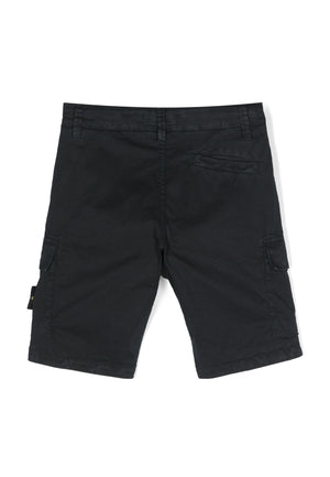 Bermuda bambino Stone Island blu navy in cotone | ViaMonte Shop