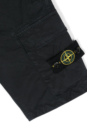 Bermuda bambino Stone Island blu navy in cotone | ViaMonte Shop