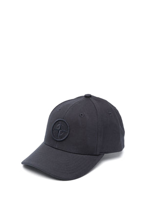 Cappello bambino Stone Island blu navy in cotone | ViaMonte Shop