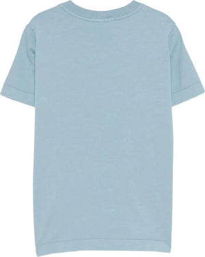 T-shirt bambino Stone Island blu avio in cotone | ViaMonte Shop