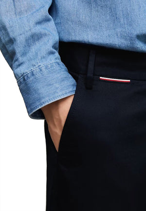 Pantalone bambino Tommy Hilfiger blu navy in cotone | ViaMonte Shop
