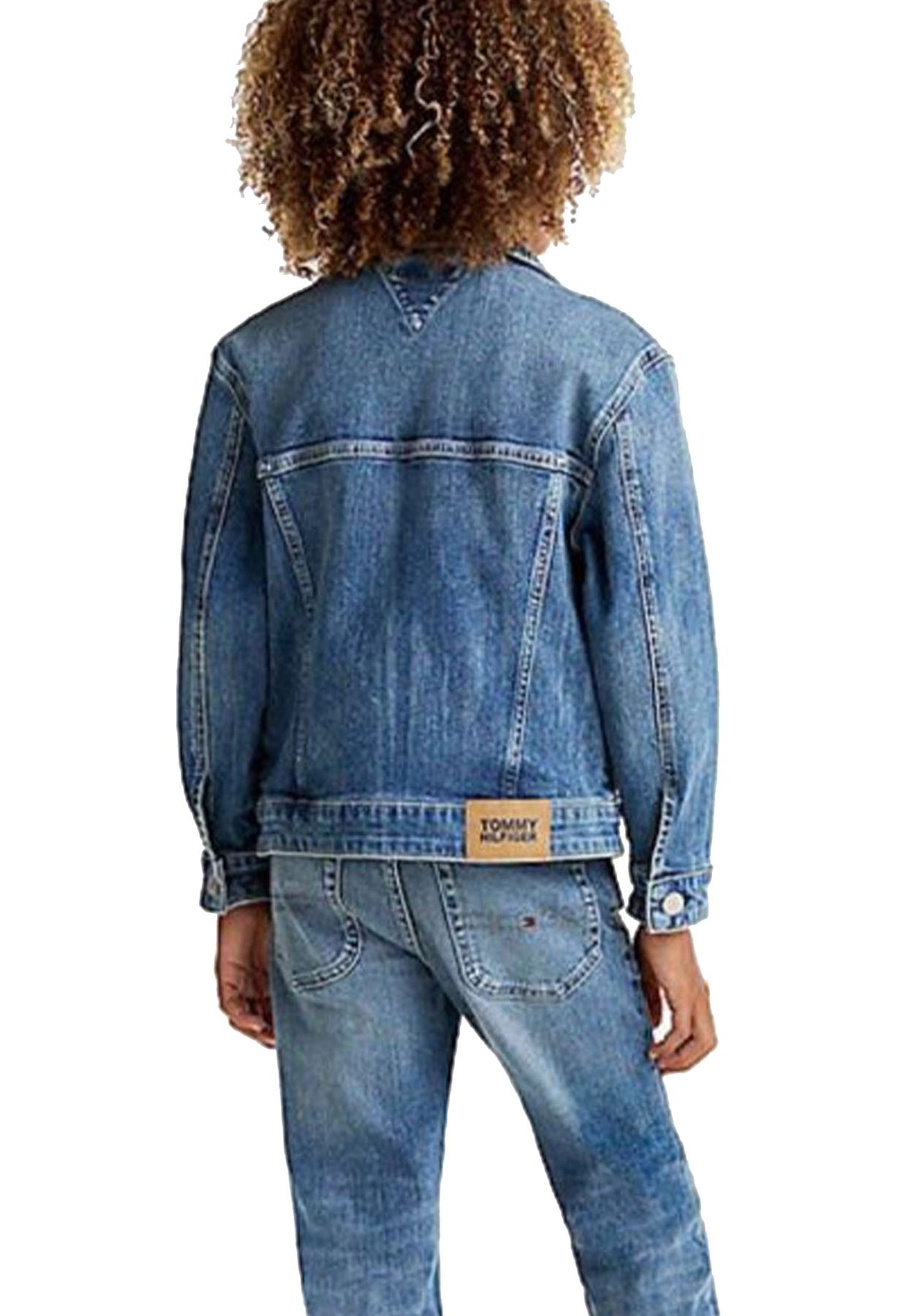 Giubbino bambinoTommy Hilfiger blu navy in denim | ViaMonte Shop