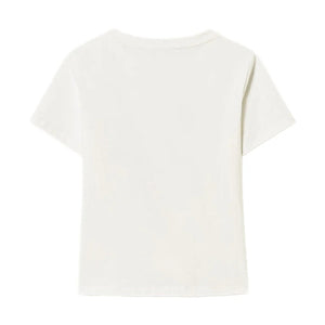 T-shirt bambina Twinset bianca in cotone | ViaMonte Shop