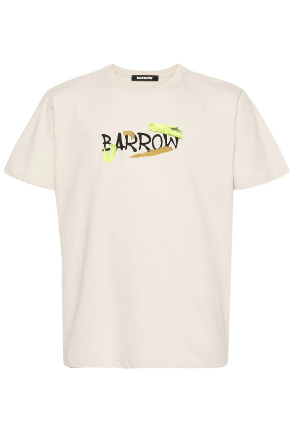 Barrow t-shirt beige unisex in cotone