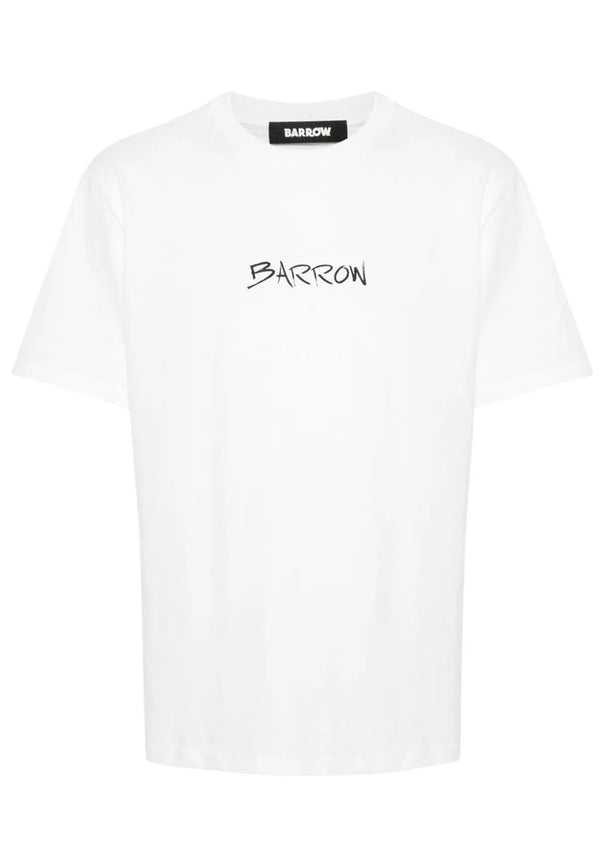 Barrow t-shirt bianca unisex in cotone