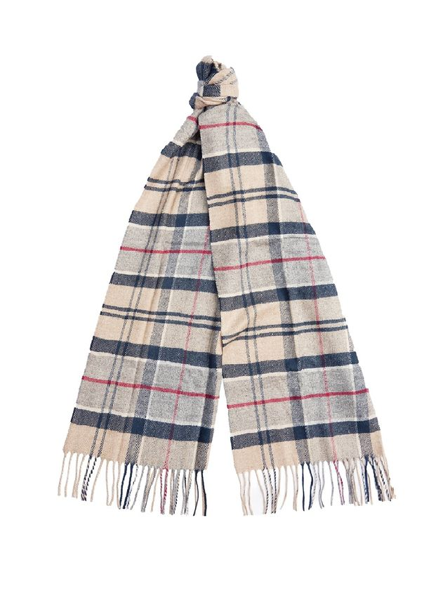 Sciarpa Barbour Yaxley Tartan Grigio e beige