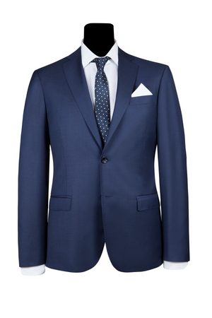 Simbols abito blu uomo in viscosa | ViaMonte Shop