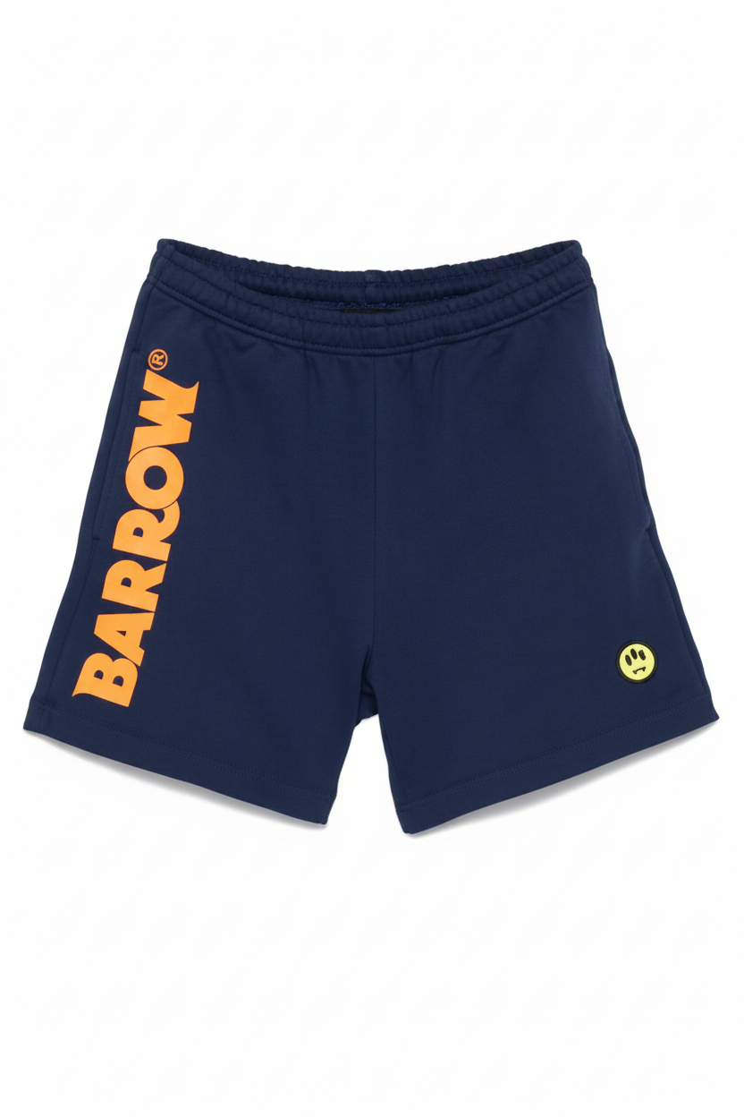 Bermuda unisex blu elettrico scritta arancione | ViaMonte Shop