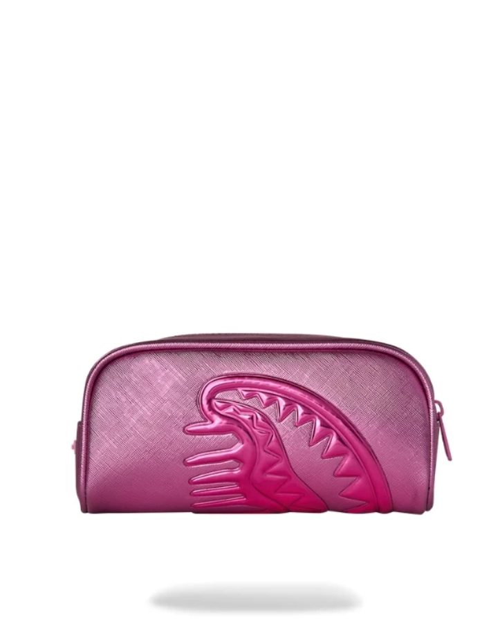 Metallic Pink Metallic Drip Pouch | ViaMonte Shop