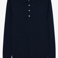 LWBR polo in lana merinos extrafine blu