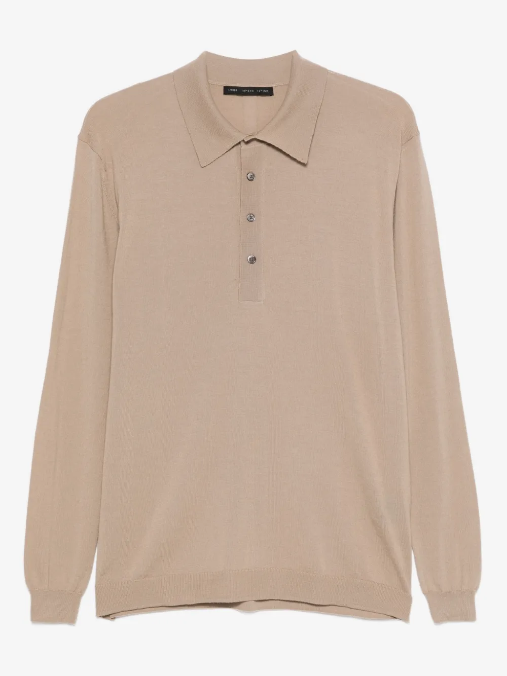 LWBR polo in lana merinos extrafine beige