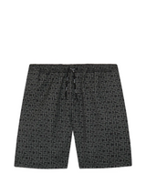 Monogram Swim Shorts bianco e nero | ViaMonte Shop