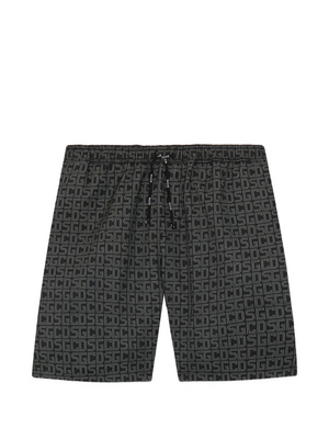 Monogram Swim Shorts bianco e nero | ViaMonte Shop