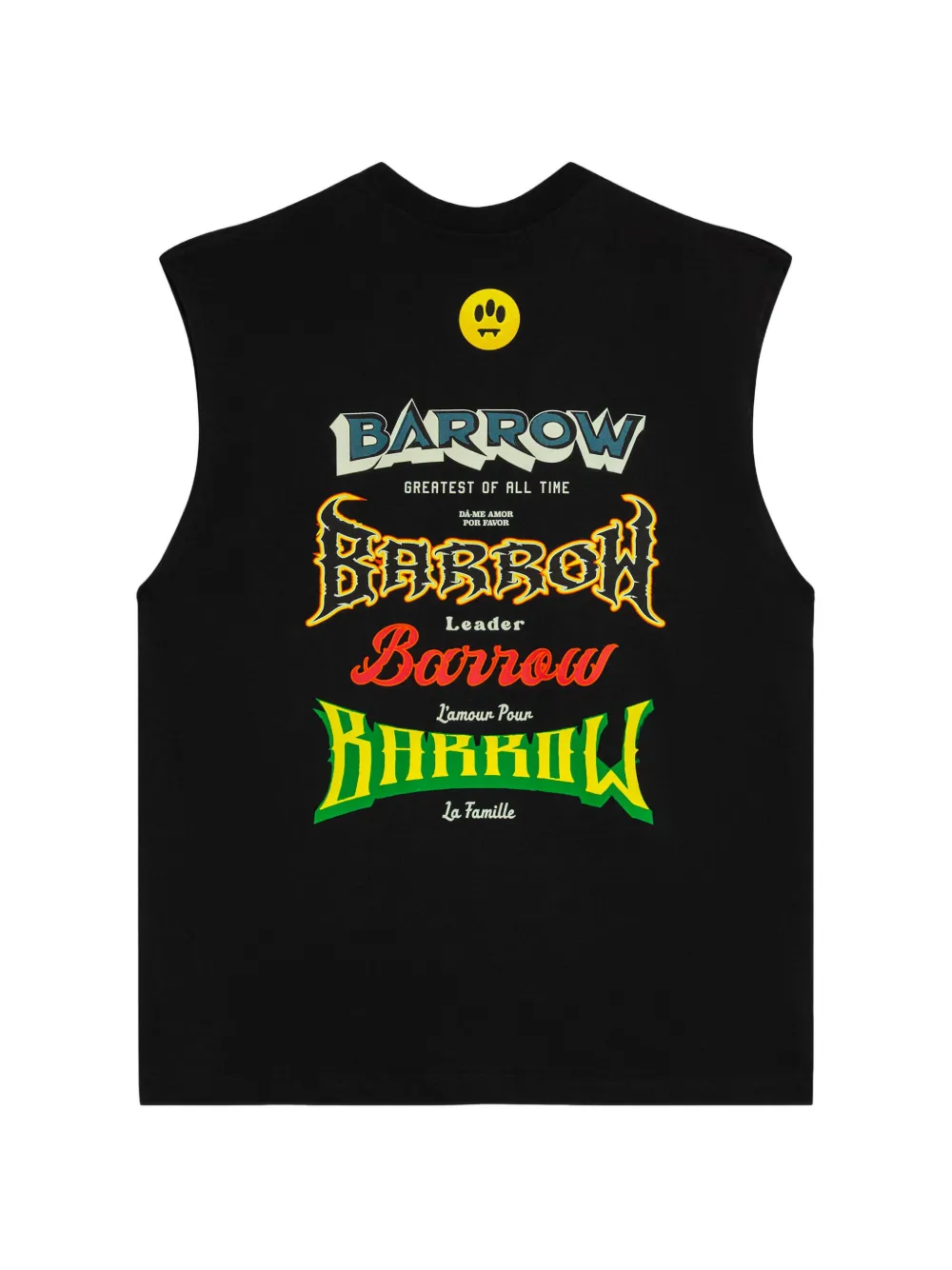 Canotta Barrow nera unisex in jersey
