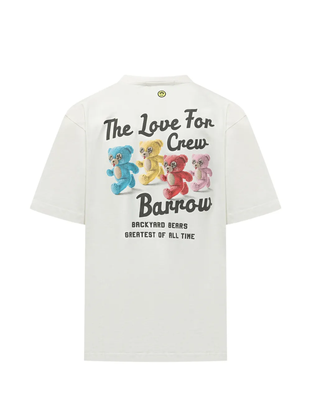 Barrow T-Shirt bianca in Jersey di Cotone – Vestibilità Unisex